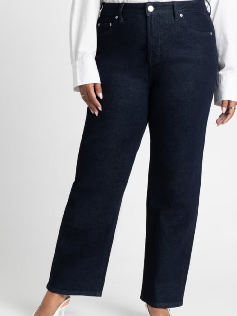 Eloquii The Naomi Comfort Stretch Straight Leg Jean